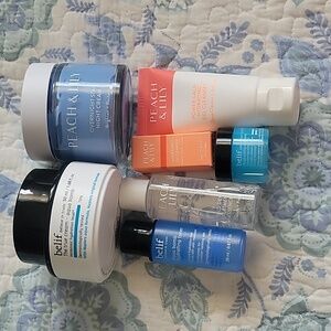 Belif and Peach & Lily skincare set